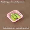Dollhouse Simulation Vegetable Basket Set Dollhouse Decoration Mini Play Toys Kitchen Life Scene Model Accessories Props