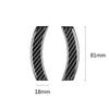 2Pcs Car Stickers Carbon Fiber Steering Wheel Decal Auto Interior Accessories For MINI F54 F55 F56 F60 Cooper Countryman Clubman