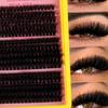 Cluster Lashes Individual Eyelash Extensions Mixed Length Full Volume Lightweight for Glam Look Occasions