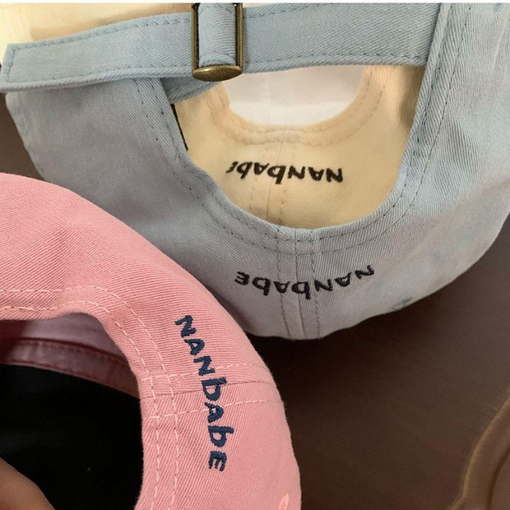Embroidered Canvas Baseball Hat Animals Sun Hat Versatile Embroidery Baseball Cap  Girl