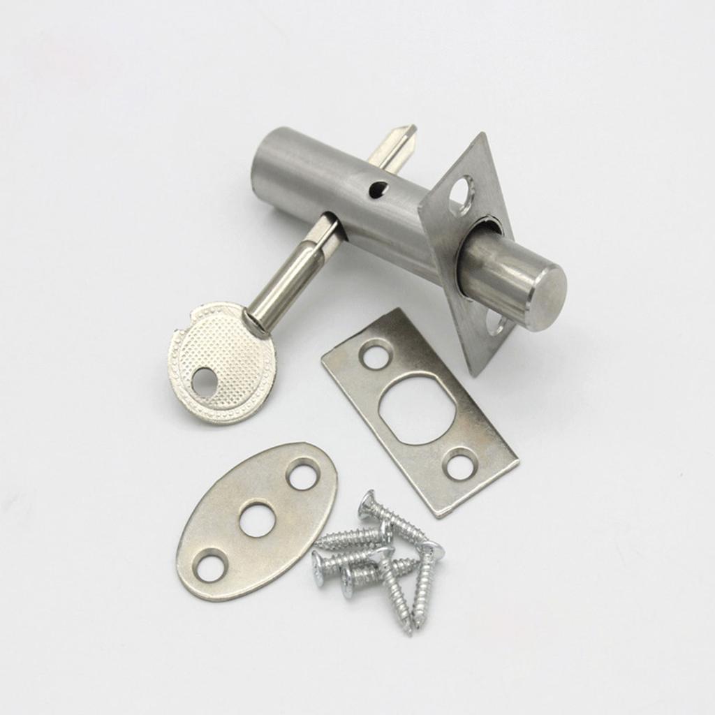 Stainless Steel Invisible Mortise Door Lock Iron Pipe Well Lock Fire Door Escape Aisle Lock Furniture Hardware