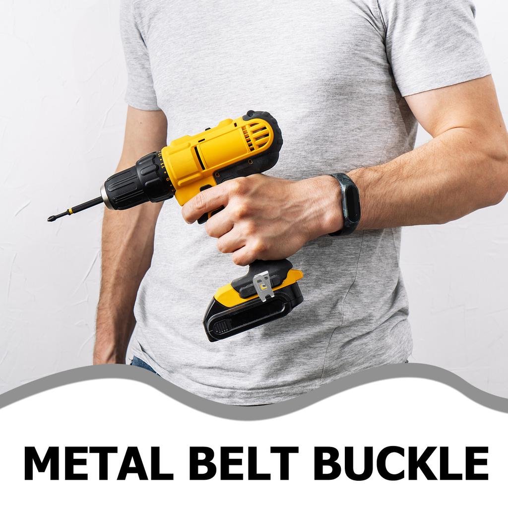 8Pcs Power Tool Belt Clips Stainless Steel Drill Clip Hooks Replacement Belt Holder for Electric Drill Impact Driver