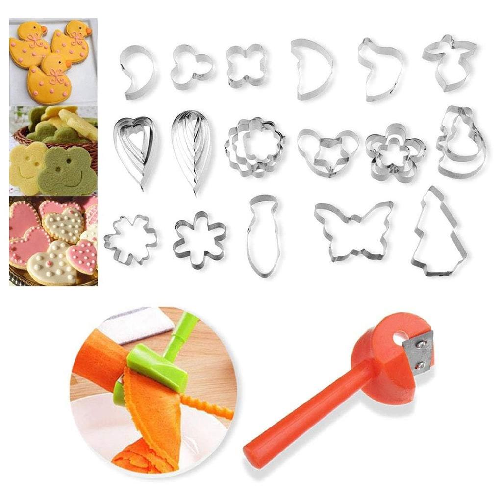 80Pcs Vegetable Fruit Carving Kit, Stainless Steel Peeling and Sculpting Tools Set, Kitchen Utensils for Garnish & Artistic Plating
