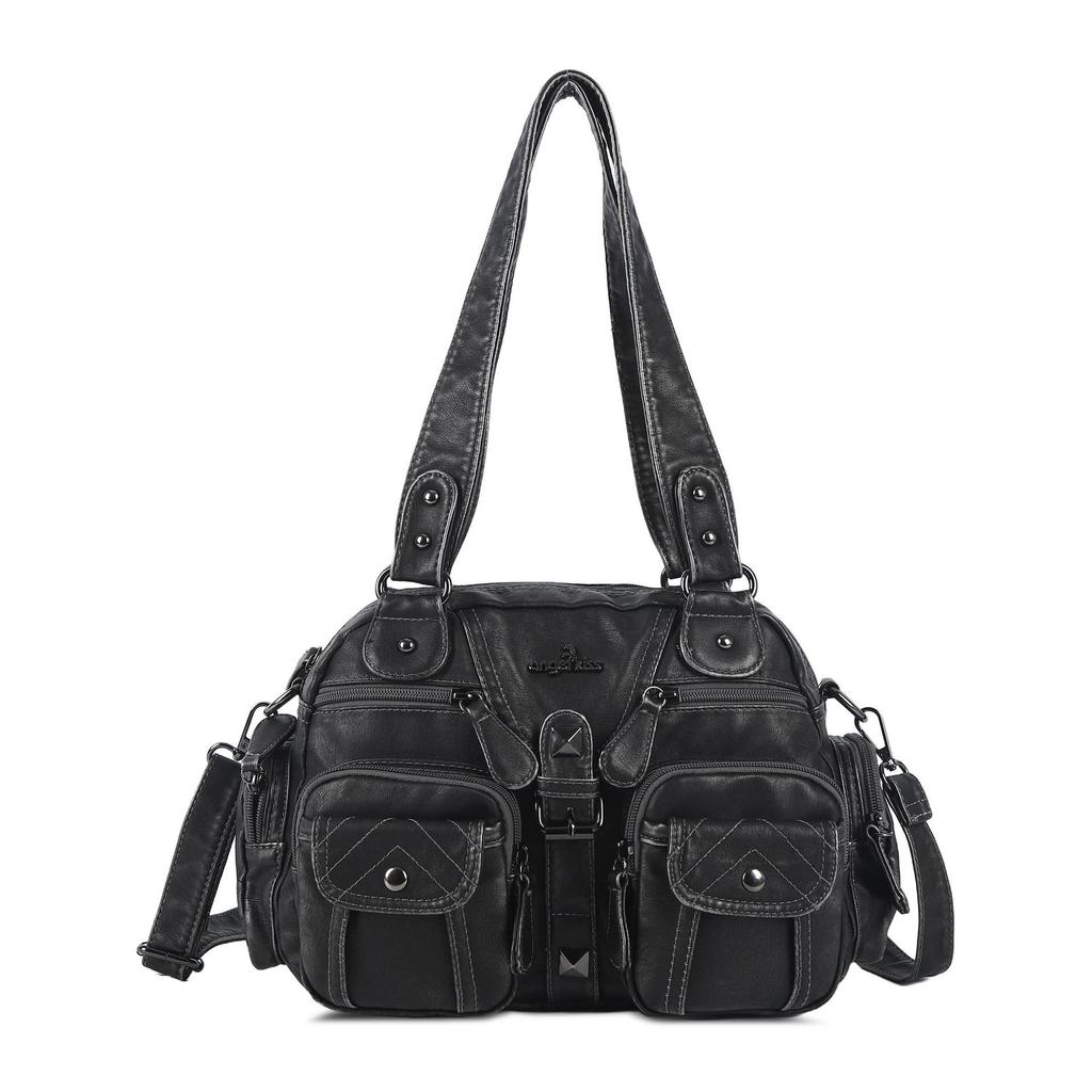 Women PU Shoulder Handbags Satchel Top-handle Dumpling Pack Crossbody Bags Phone Money Pack Schoudertassen Dames Groot