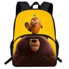 Zaino Scolastico Leggero per Bambini con Cartoni Animati, Zaino a Spalla Doppia con Supporto Ergonomico per la Schiena, Tessuto Oxford, per la 1ª-2ª Elementare