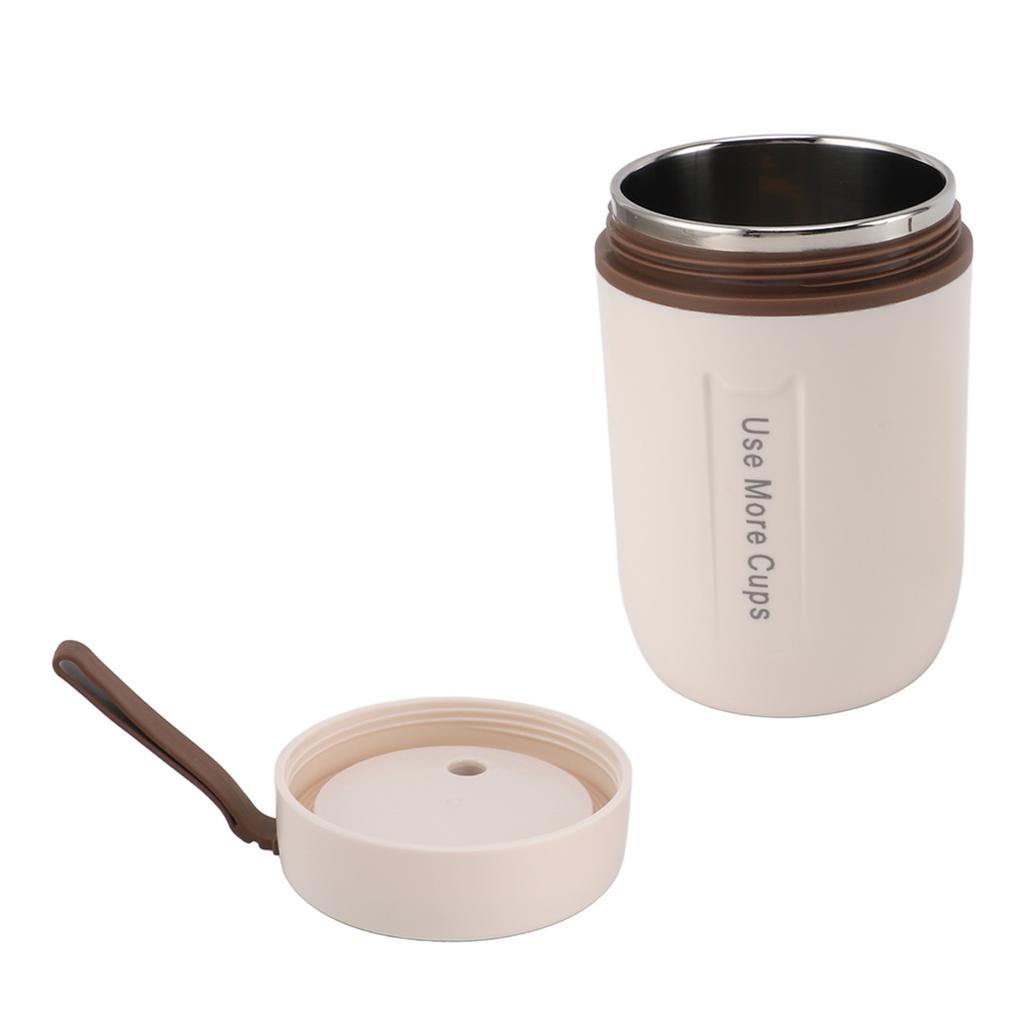 600ml Insulated Food Jar with Safety Cover with Spoon 304 Stainless Steel Leakproof Thermal Soup Cup for Boys Girls