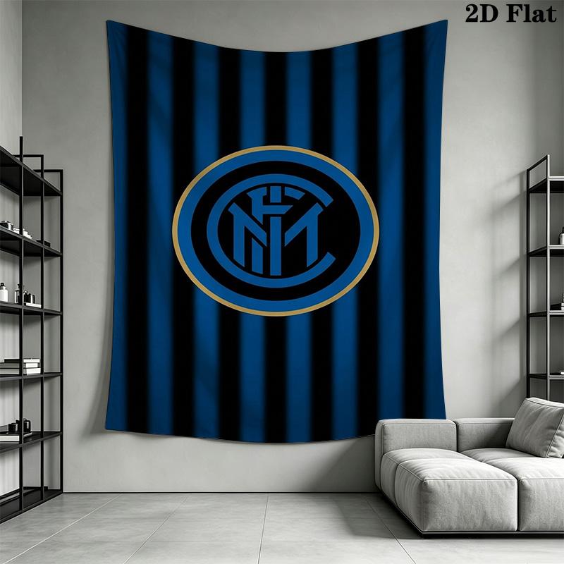 Inter Milan Iconic Crest Design Bedding 1 Duvet Cover 2 Pillowcase Without Core Christmas Birthday Gift Bedding Set
