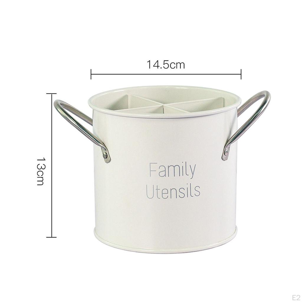 Chopsticks Cage Countertop Utensil Holder 4 Compartments Practical Tableware