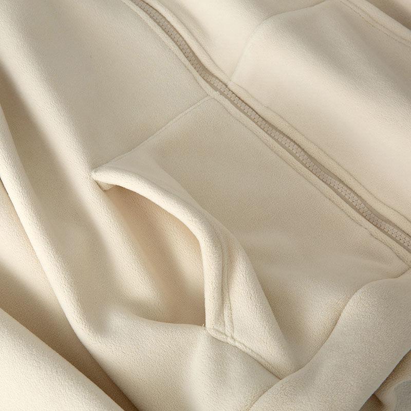 Coat for Women Cotton Plush Autumn Winter Thickened Fleece Sweatshirt Oversize Casual Zipper Coat jacket