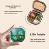 Portable 4-Compartment Mini Pill Organizer