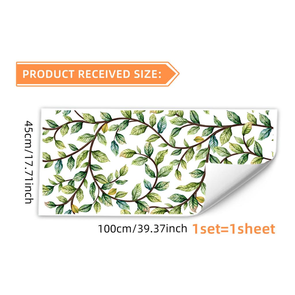 Xc8708-Kl Plant Rattan Sunshine Colorful Window Sticker Home Decoration Wall Sticker Static Sticker Removable