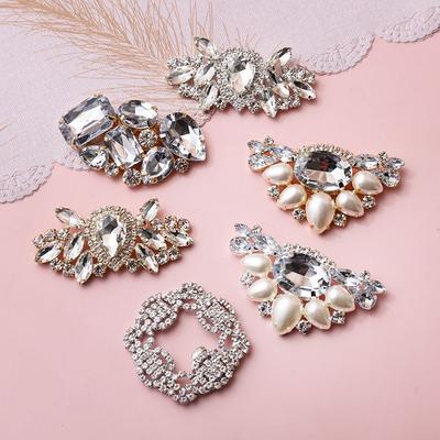 Rhinestone Crystal Shoes Clip High Heel Brooch Charm Buckle Shiny Clips Bag Pendant Wedding Shoes Decorations Bride Accessories