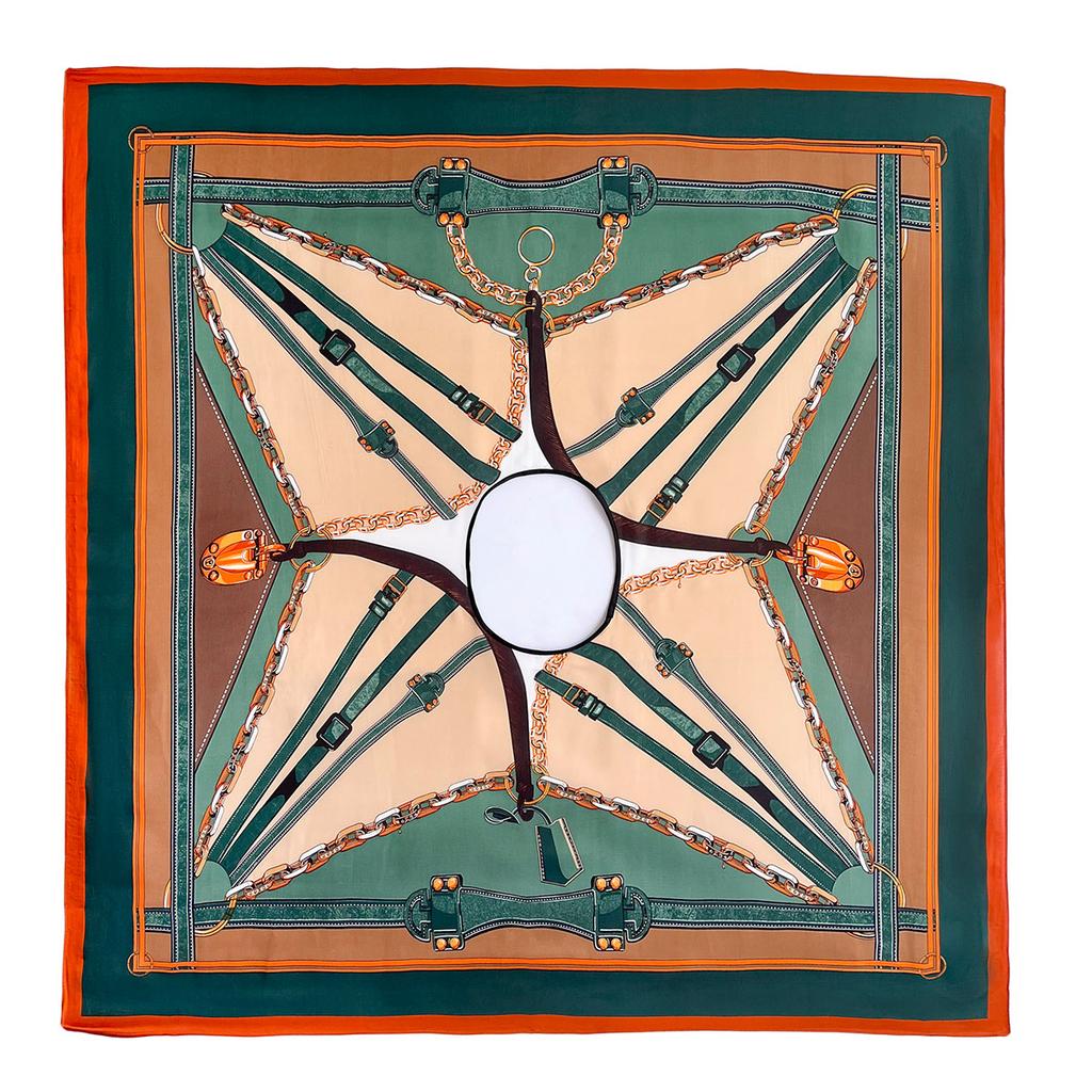 2023 NEU Seidenschal LuxusmarkeDesigner Pullover Schal Druck Kopf Großes Taschentuch Hijab Schal Damen Bandana Foulard Schal