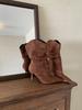 Maillard V-Mouth Boots Wasteland Wind Pointed Mid Tube Wide Leg Vintage French Pleated Pile Boots Cowboy Western Boots