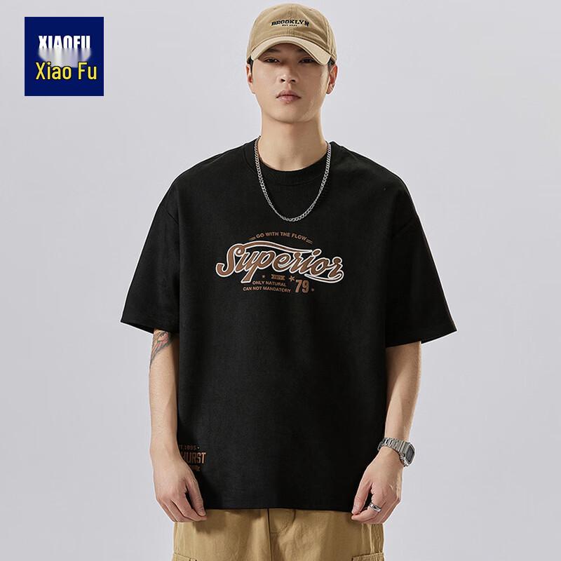 

Men s Suede-like Retro Print Short Sleeve T-Shirt L
