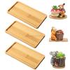 Flower Pot Trays Dish for Plant Vase Bamboo Tray Wooden Bottle Tray Bathroom Shampoo Shower Gel Organizer Jewelry Storage Tray