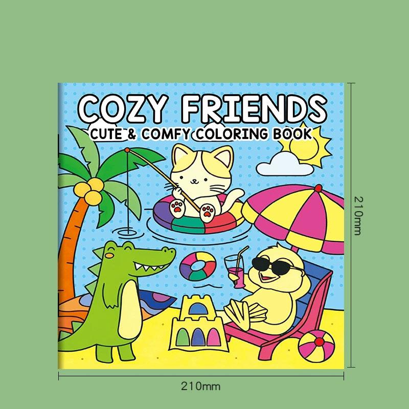 Fun Coloring Book 24 Page,  Girls Boy Leisure Diy Creative Entertainment Fantasy Illustrations Hand Drawn Art Drawing Book