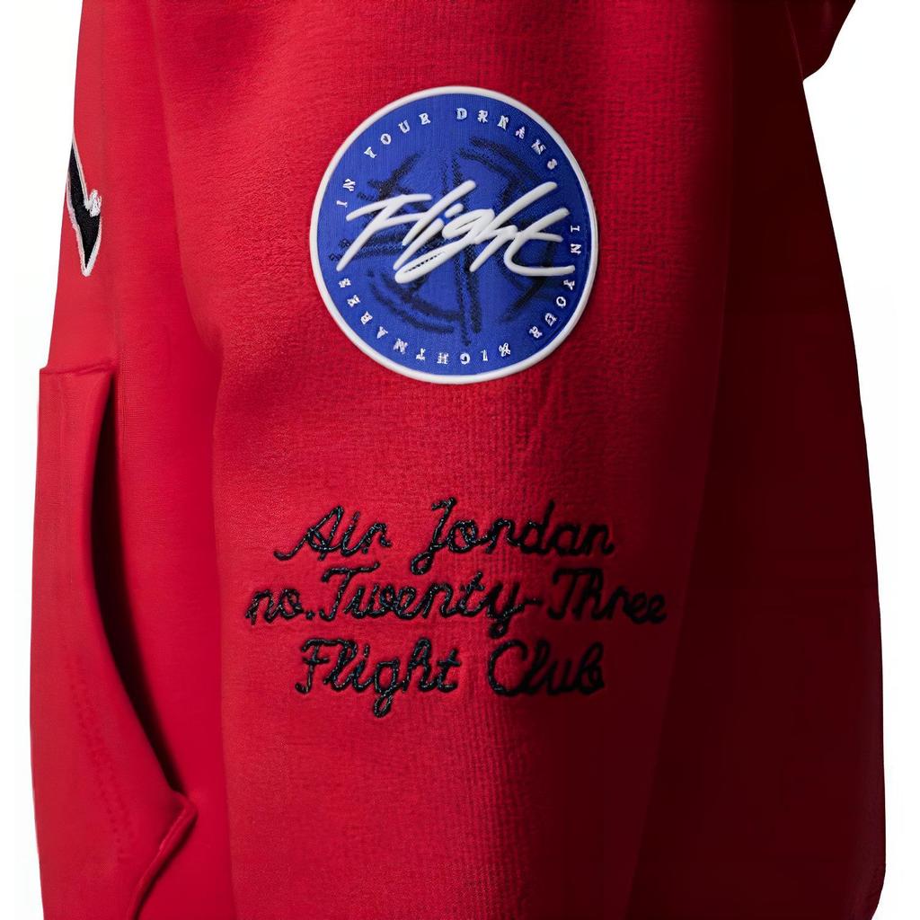 Jordan Air23 Sąd Legend Seria Lotnicza Wygodna Miękka Przyjazna dla Skóry Bluza z Kapturem Bluzy dla Dzieci Czerwony II0257-687