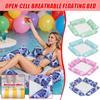 4 Floating Panels With Hollowed-out Ventilation Holes. Swimming Pool Inflatable Float . Foldable Striped Floating Bed. Inflatable Swimming Pool .