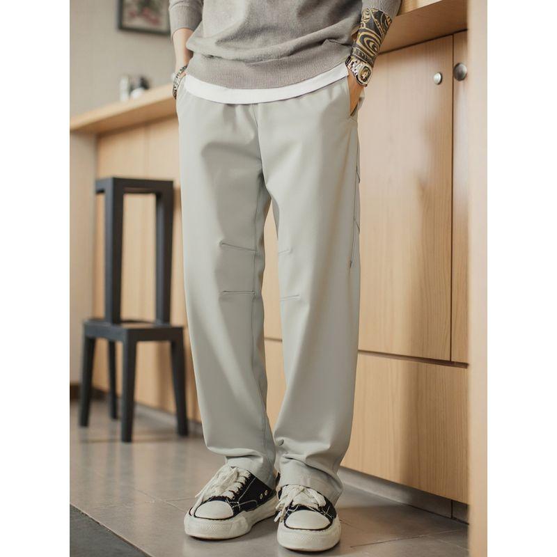 Mountain-Style Outdoor Functional Sports Softshell Pants for Men, Autumn and Winter Workwear Pants, Export Men's Straight-Leg Casual Long Pants