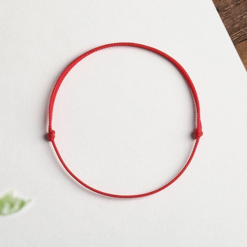 10 Pcs Minimalist DIY Red String Bracelet Adjustable Braid Rope Wristband Couple Jewelry Handmade Woven Bangle Jewelry