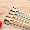 Ice Cream Tea Spoons Stainless Steel Long Handle Scoops Coffee Teaspoon