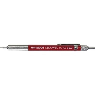 Rapidomatic Mechanical 1 Each Koh-I-Noor Pencil, 0.3mm Lead, Red, (5633).