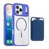 KEYSION Magnetic PU Card Holder Bag Phone Case for MagSafe for iPhone 17 Pro Max 17 Air Transparent TPU+PC Shockproof Back Cover
