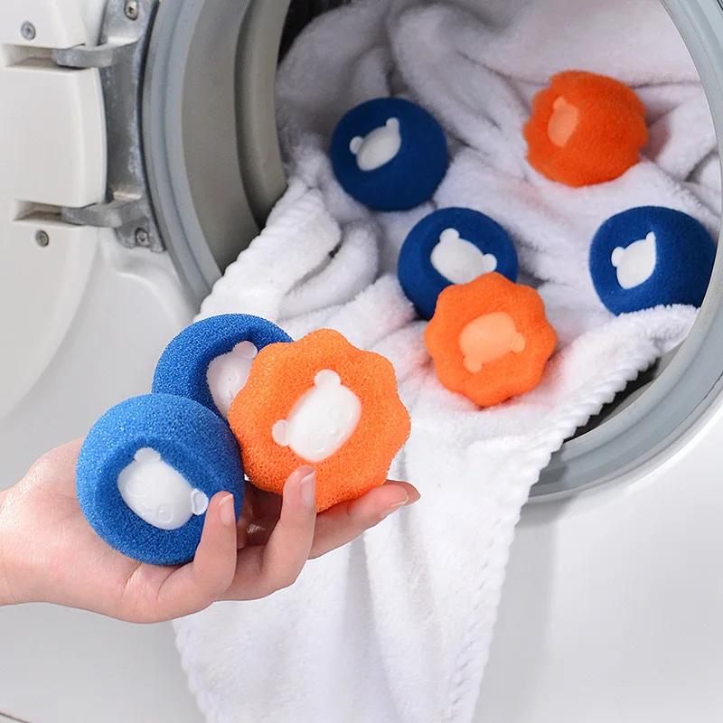 1/5 Pcs Downy Laundry Accessories Fabric Softener Magics Clothes  Washing Capsules Sponge Cleaning Balls Detergent Limpieza