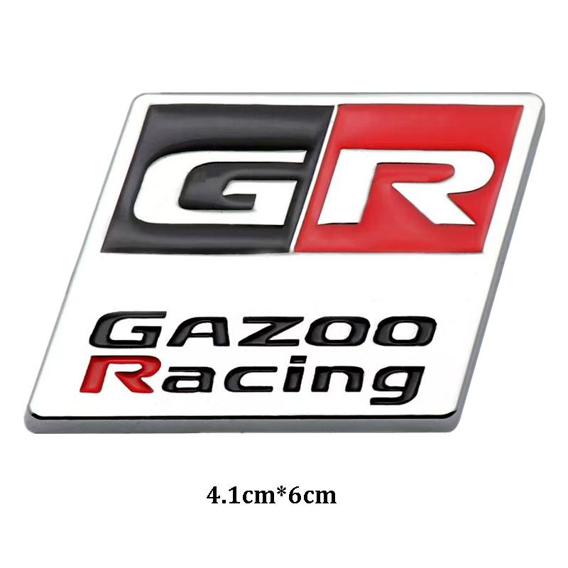 3D Metal GR Sticker Car Trunk Sports Decoration Suitable For Yaris Corolla Camry C-HR Modification Accessories