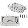 Mirror Finish Marine Hardware Square Shape Boat Hardware Floor Buckle Yacht Accessories  Deck Cover