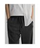 8SECONDS Two-Tone Crease Wide Fit Elastic Waist Pants - Ash