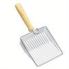 Cat Litter Scoop with Wooden Handle Dust-Free, Easy Clean & Stylish for Small Dog/Cat Toilets (Pet Waste Shovel)