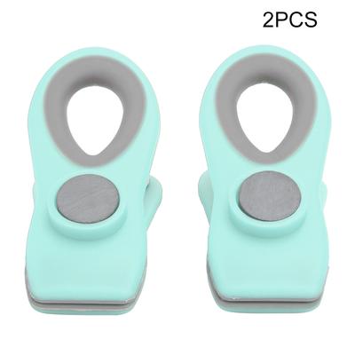 2Pcs Mini Portable Food Sealing Magnetic Clips Snack Food Preservation Bag Clips Kitchen