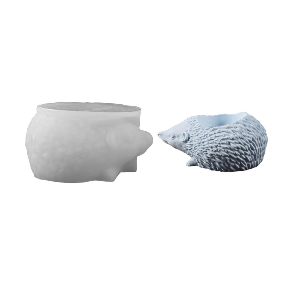 Artistic Hedgehog Resin Casting Mold Artistic Silicone Molds for Resin Casting Hedgehog Candle Holder Decoration