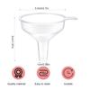 4Pcs Mini Funnels for Filling Small Bottles, Clear Kitchen Funnel Wide Mouth Plastic Funnel for Skin Care Lotion Essential Oils Perfumes