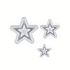 1/3pcs Star-shaped design mold - Plaster, concrete casting decorative piece mold - for DIY craft -  for Christmas decorations