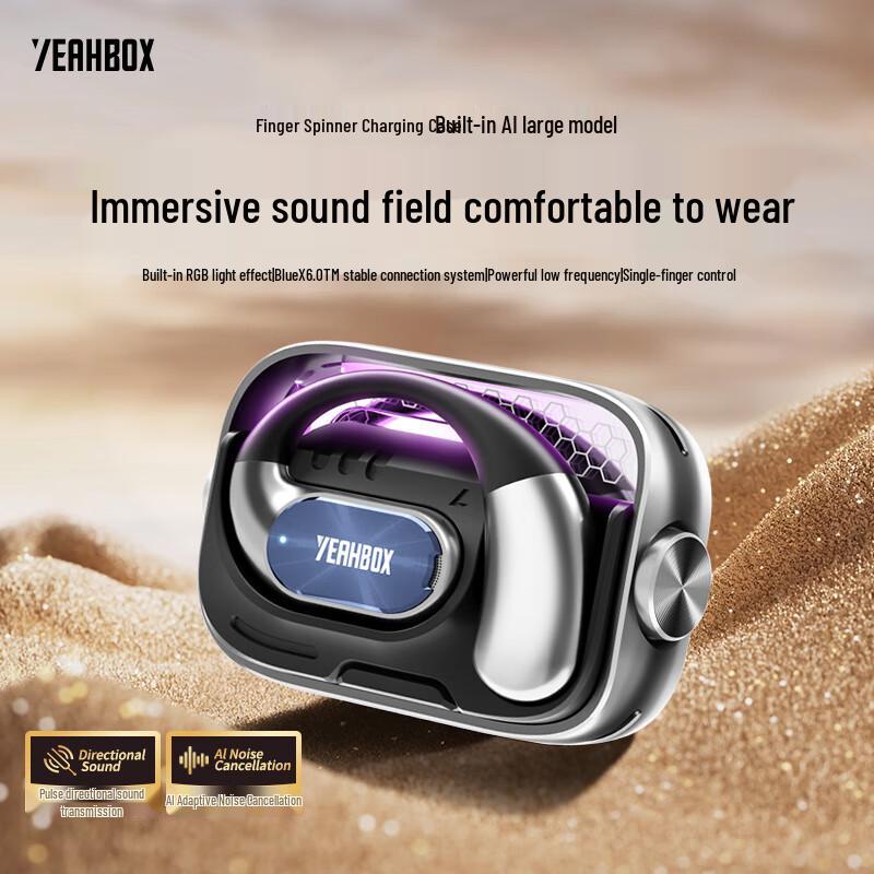 

YEAHBOX SOLA6.0 AI Open-Ear Bluetooth Sports Headphones