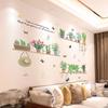 Self-adhesive Purple Lavender Butterfly Wall Decals DIY Floral Stickers for Coffee Shop Storefront Aesthetic Decoration