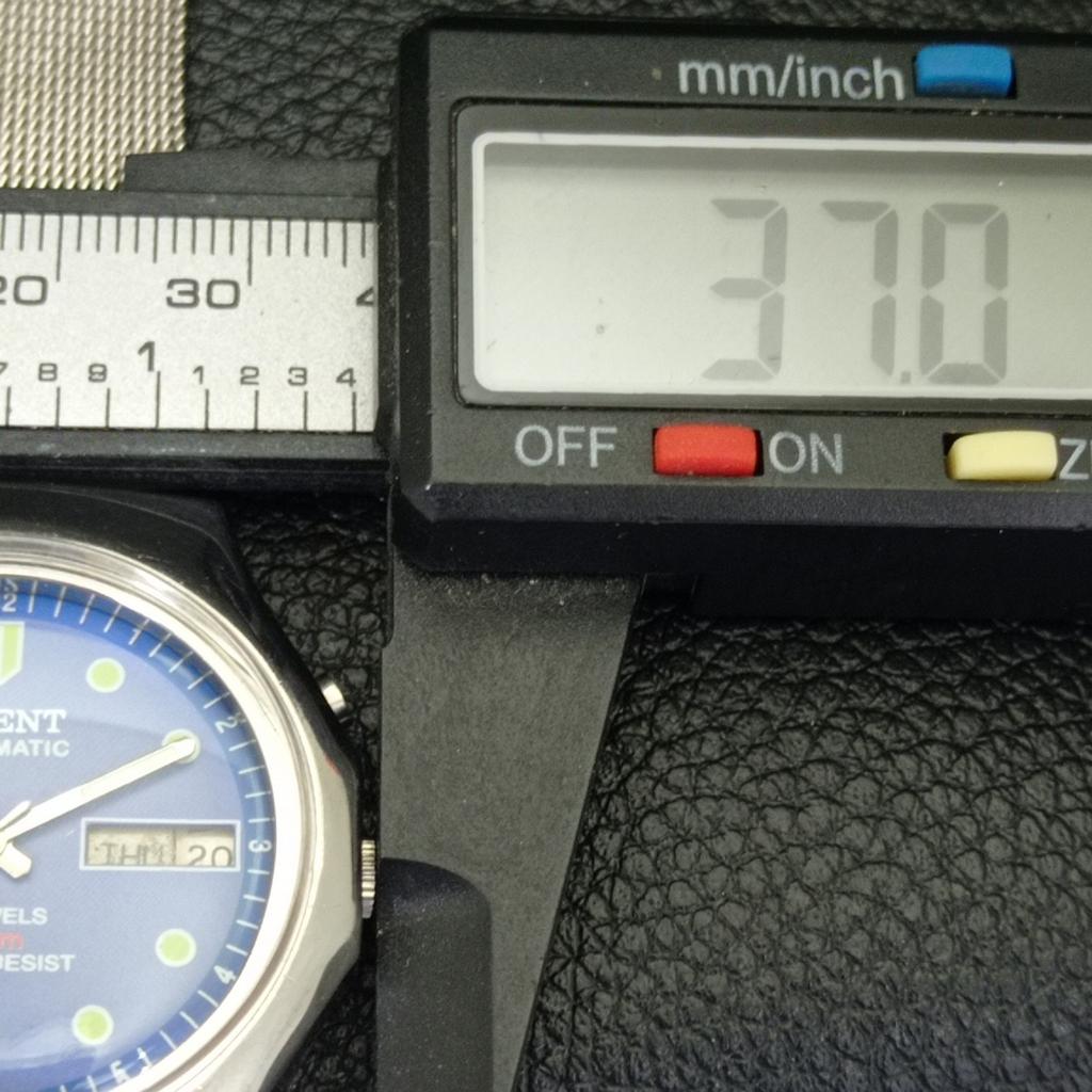 VINTAGE ORIENT AUTOMATIC 46941 JAPAN MENS BLUE COLOR DIAL WATCH A700713-5 R204-a700713