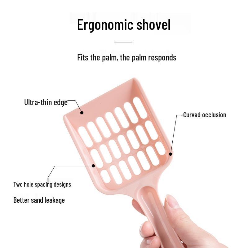 Multi-Functional Fine-Hole Cat Litter Scoop - Large Pet Poop Cleaning Tool