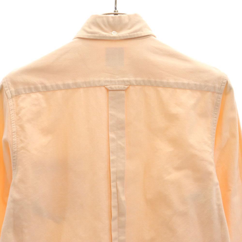 A Bathing Ape Made In Japan Long Sleeve Oxford Button Down Shirt M Orange Men's Used