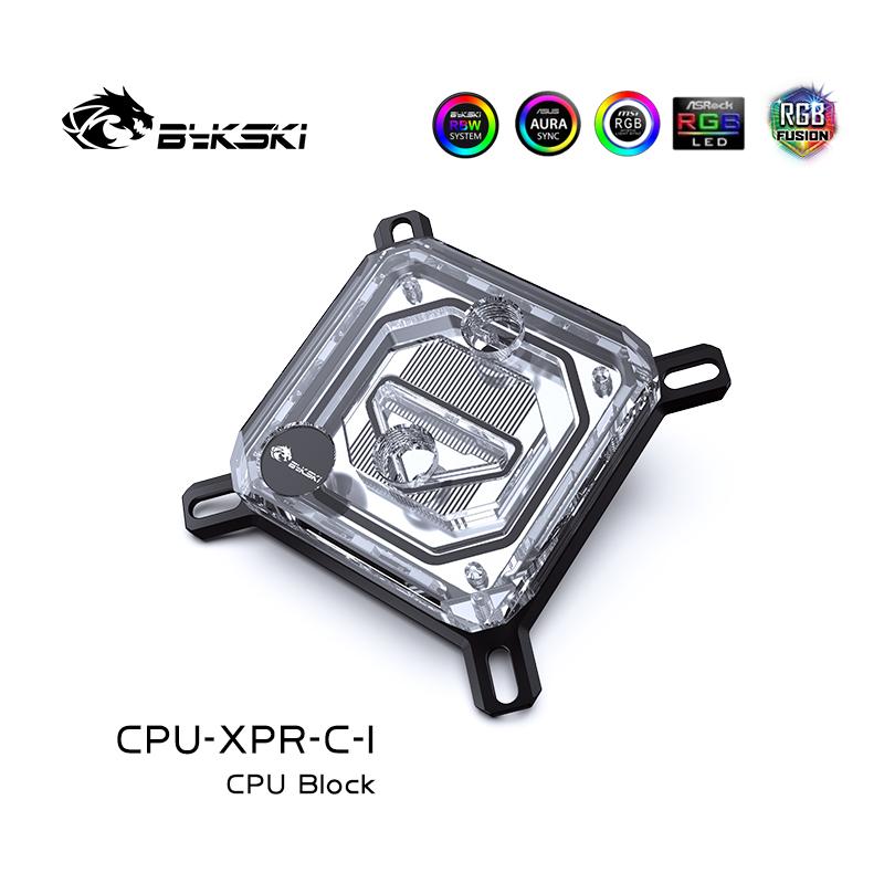 

Bykski CPU Water Block Use for INTEL LGA115X 2011 1700 /AMD Ryzen 3/5/7 X470 X570 Water Cooler Radiator CPU-XPR-C-M/CPU-XPR-C-I For INTEL ARGB Light