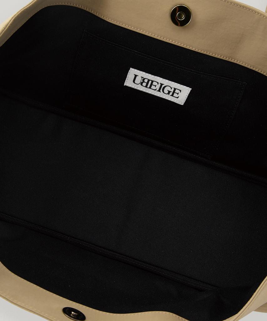 Ubeige Nylon Patch Tote Bag (Beige)