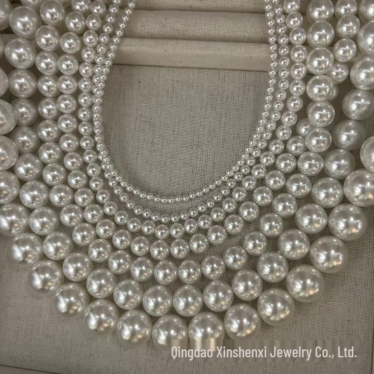 

Elegantly Curated S925 Silver Ingot Buckle Crystal Pearl Choker Necklace