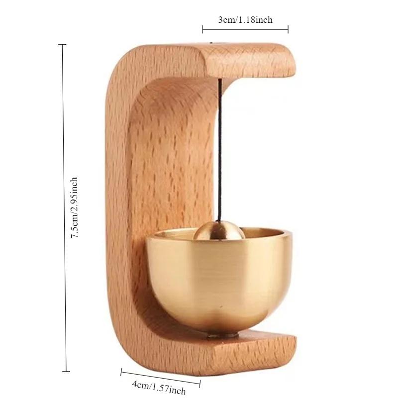 Messingglocke Windspiel Heimdeko Türklingel Klang für Draußen Türglocke Glocken für Tür Ladenbesitzerglocke Eingangsklang Heimwindspiel