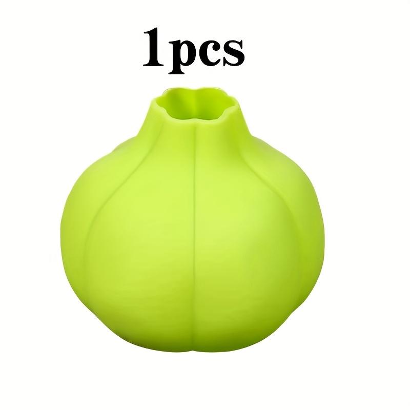 

1 шт. Силиконовая чеснокочистка, Подходит для кухни, для очистки продуктов, чеснока, светло-бежевый инструмент для удаления, простой и удобный, быстрый, легко моющийся кухонный гаджет зелёный