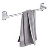 Stainless Steel Suction Towel Rack Bathroom Wall Mount For Home Organization