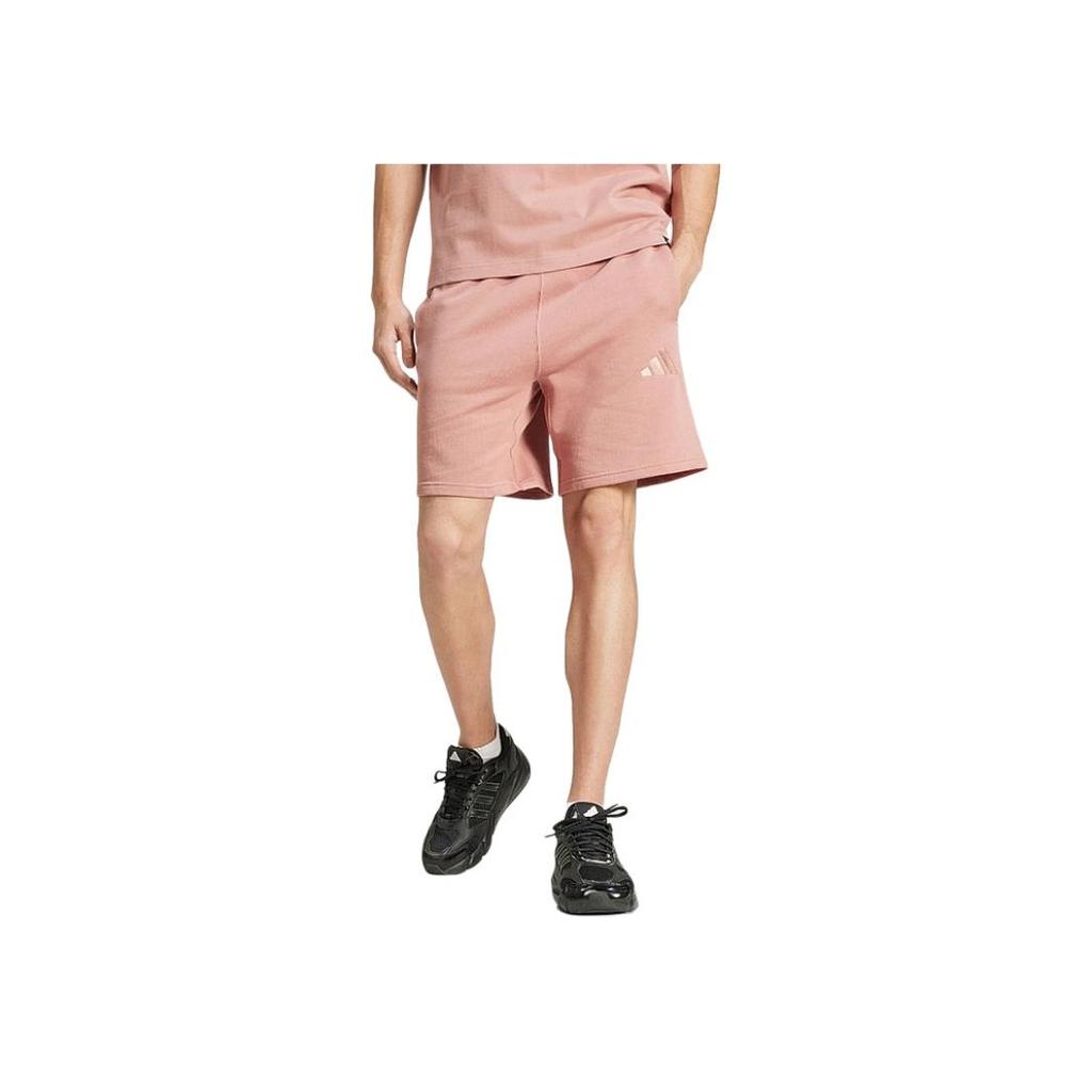 adidas SS25 Mode Einfach Atmungsaktiv Lockere Passform Schnürung Lässige Shorts Herren Shorts Rosa JC5368