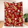 Cozy Flannel Christmas  Season Blanket   Soft Holiday Decor for Living Room Bedroom Sofa